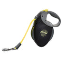 FLEXI Giant Tape Retractable Dog Leash for Extra Large Dogs 110 lbs.+ – 26 ft. Black Neon | Tangle Free Pet Walking Leash with One-Handed Brake Pause Lock | German Quality Product